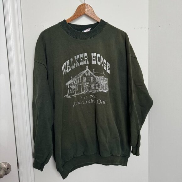Kincardine Walker House Green Sweatshirt vintage with fading XL - Picture 2 of 6
